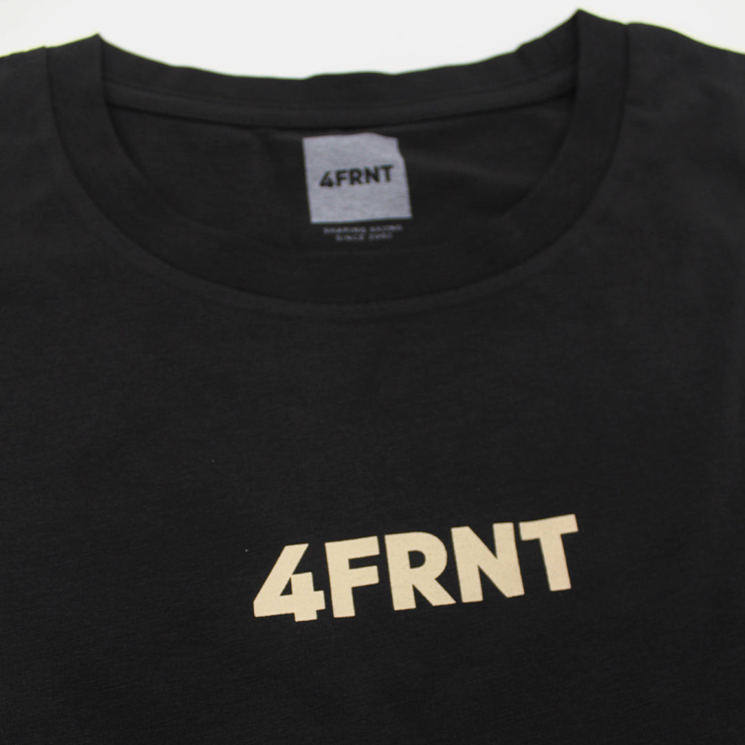 4frnt black Chappy Crop Top Tee close up