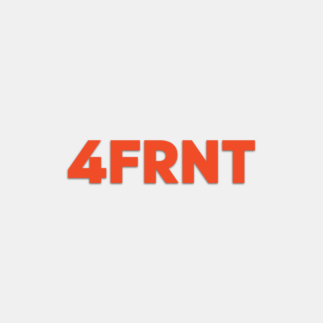 orange 4FRNT Die Cut Sticker