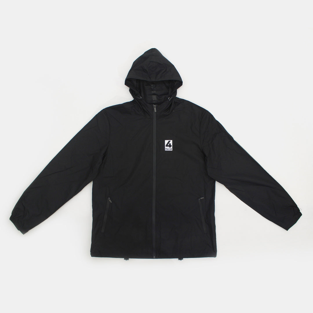 4frnt black zip up Breaker Jacket sleeves out