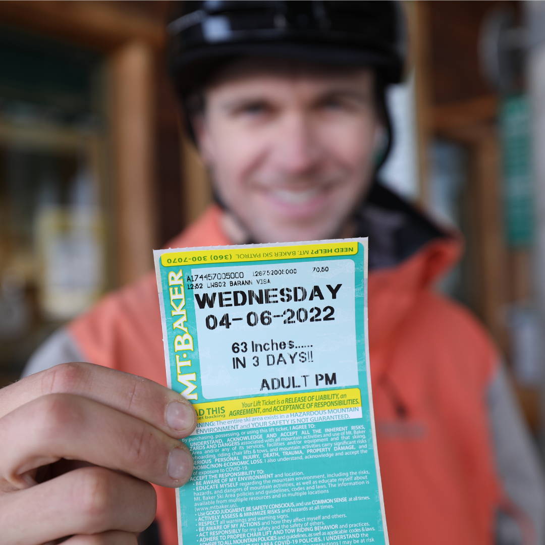 Skiing Mt.Baker, Washington