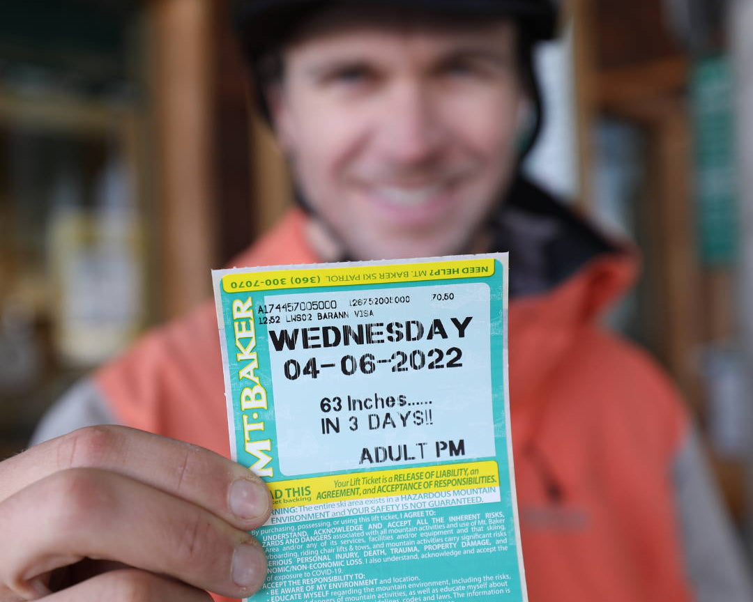 Skiing Mt.Baker, Washington