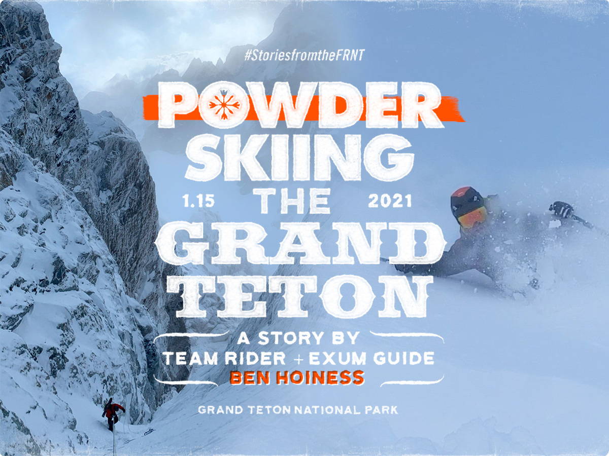 Skiing (Powder) On the Grand Teton