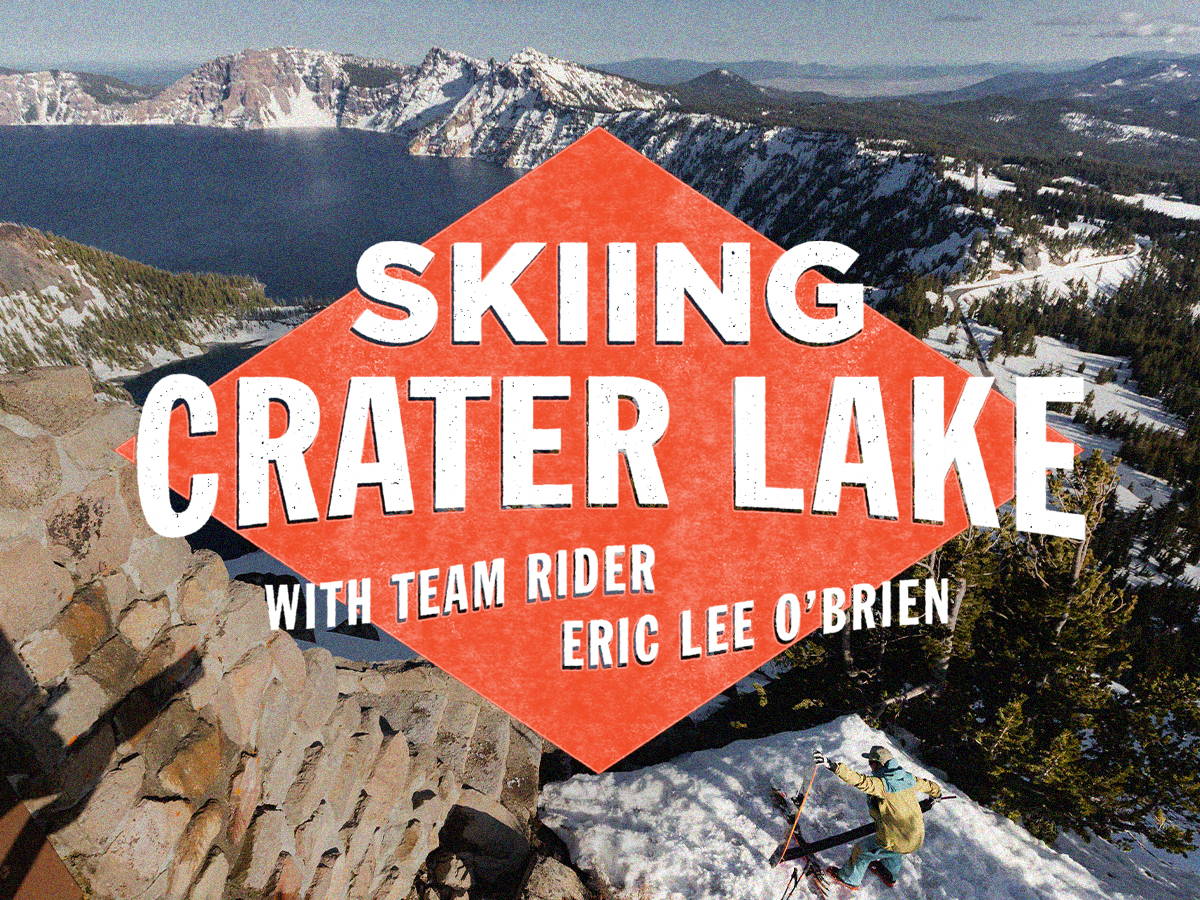 Skiing Crater Lake