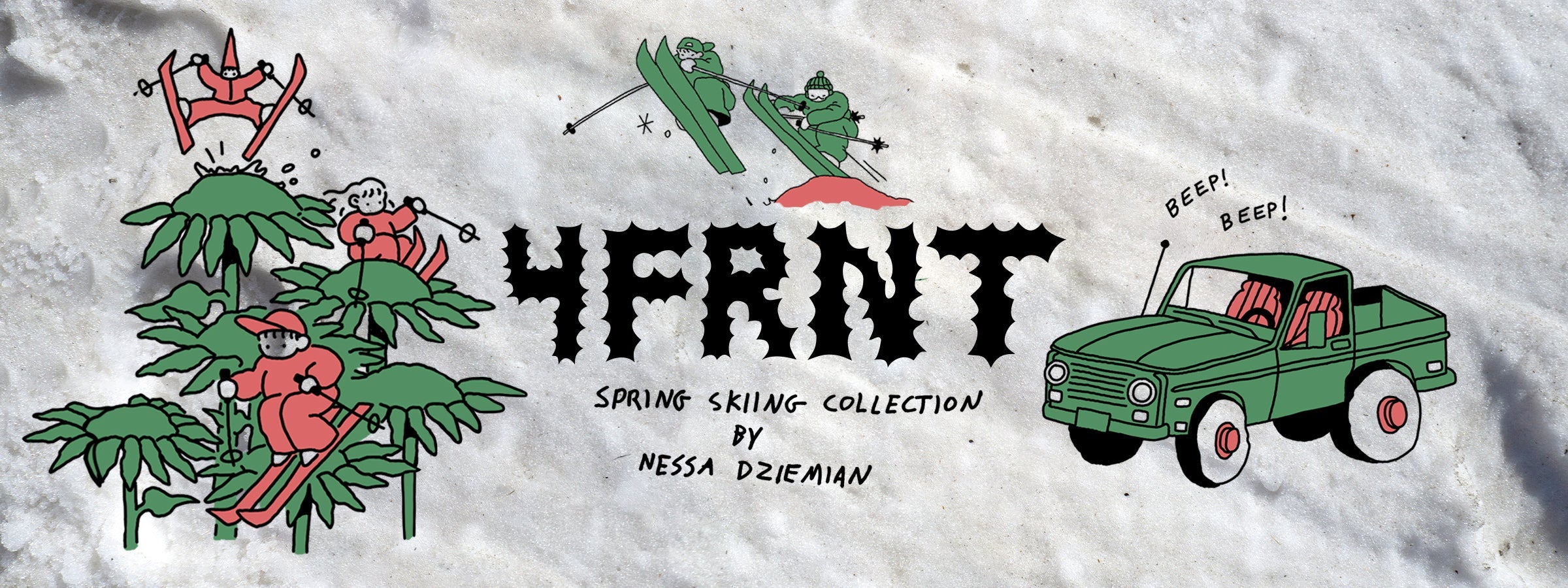 Spring Skiing by Nessa Dziemian