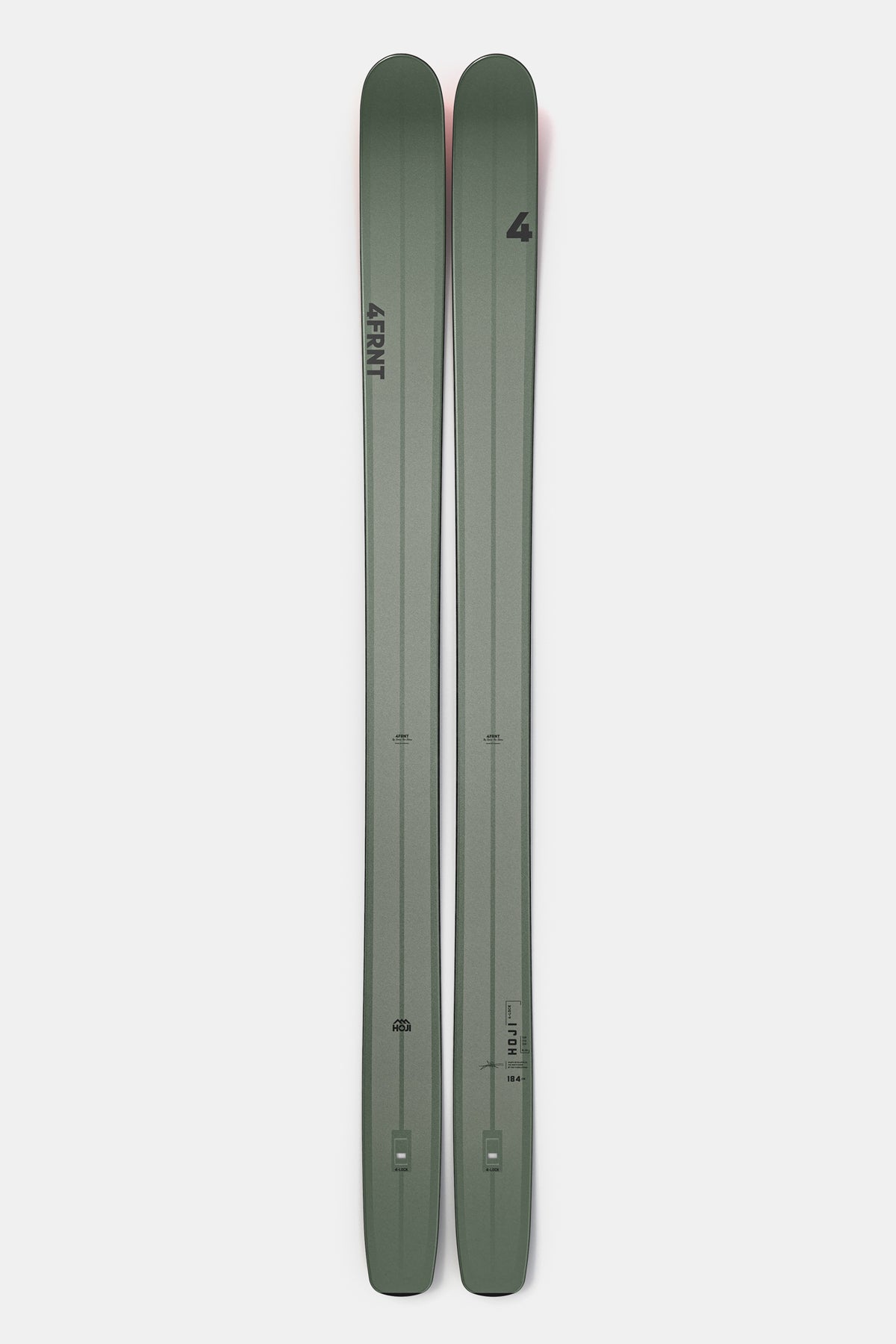 4FRNT Hoji Green Ski - Award Winning Powder Skis – 4FRNT Skis