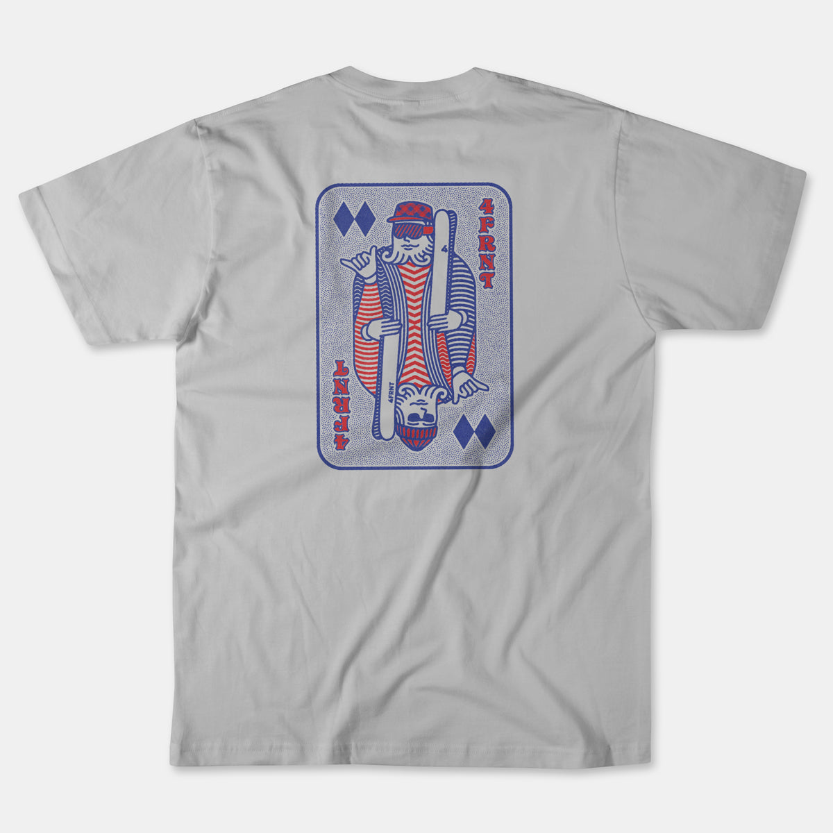 the king hoji playing card graphic tee back view