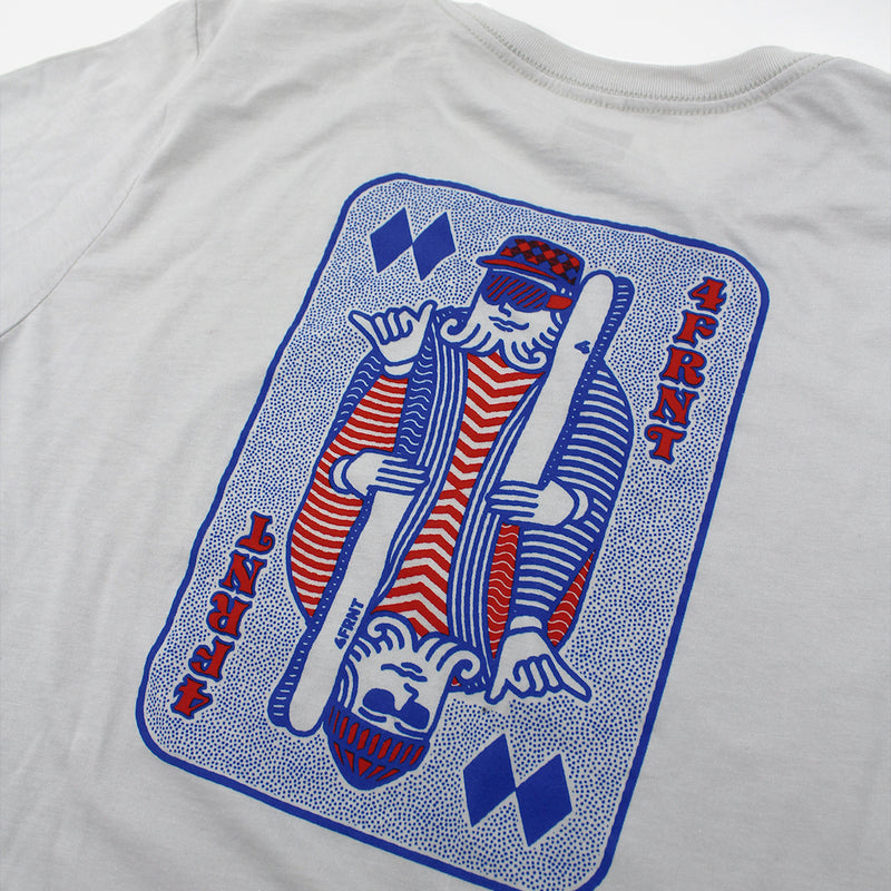 the king hoji playing card graphic tee detail view