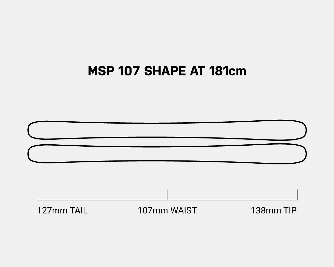 4FRNT MSP 107 - Resort Powder Ski – 4FRNT Skis