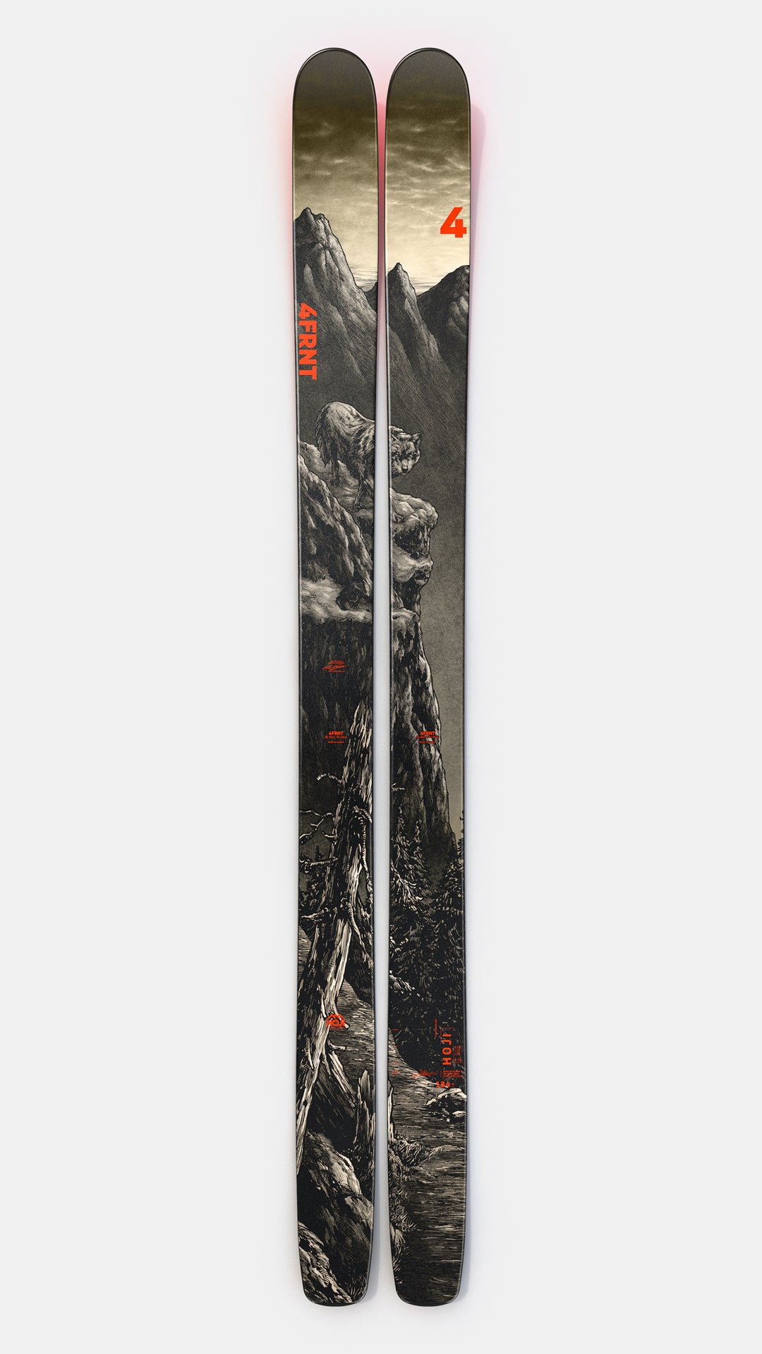スキー板　4FRNT CRJ 188cm使用に伴う傷や汚れがあります