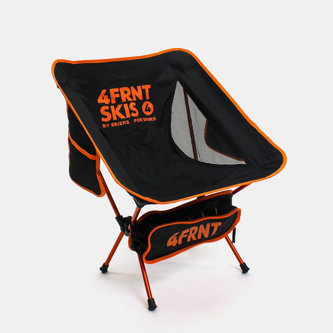 4frnt orange and black Collapsible Lot Chair