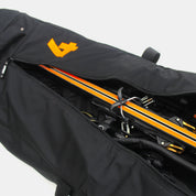 4frnt skis Double Roller ski Bag in Camo unzipped